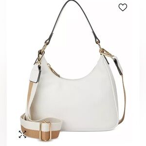 NWT INC White Zaree Crossbody.
